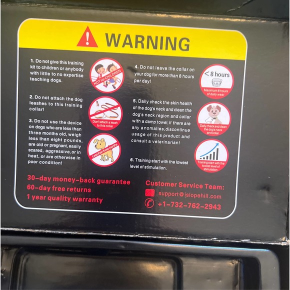 Dog obedience collar shock vibration sound shock turn off button. - Picture 3 of 7